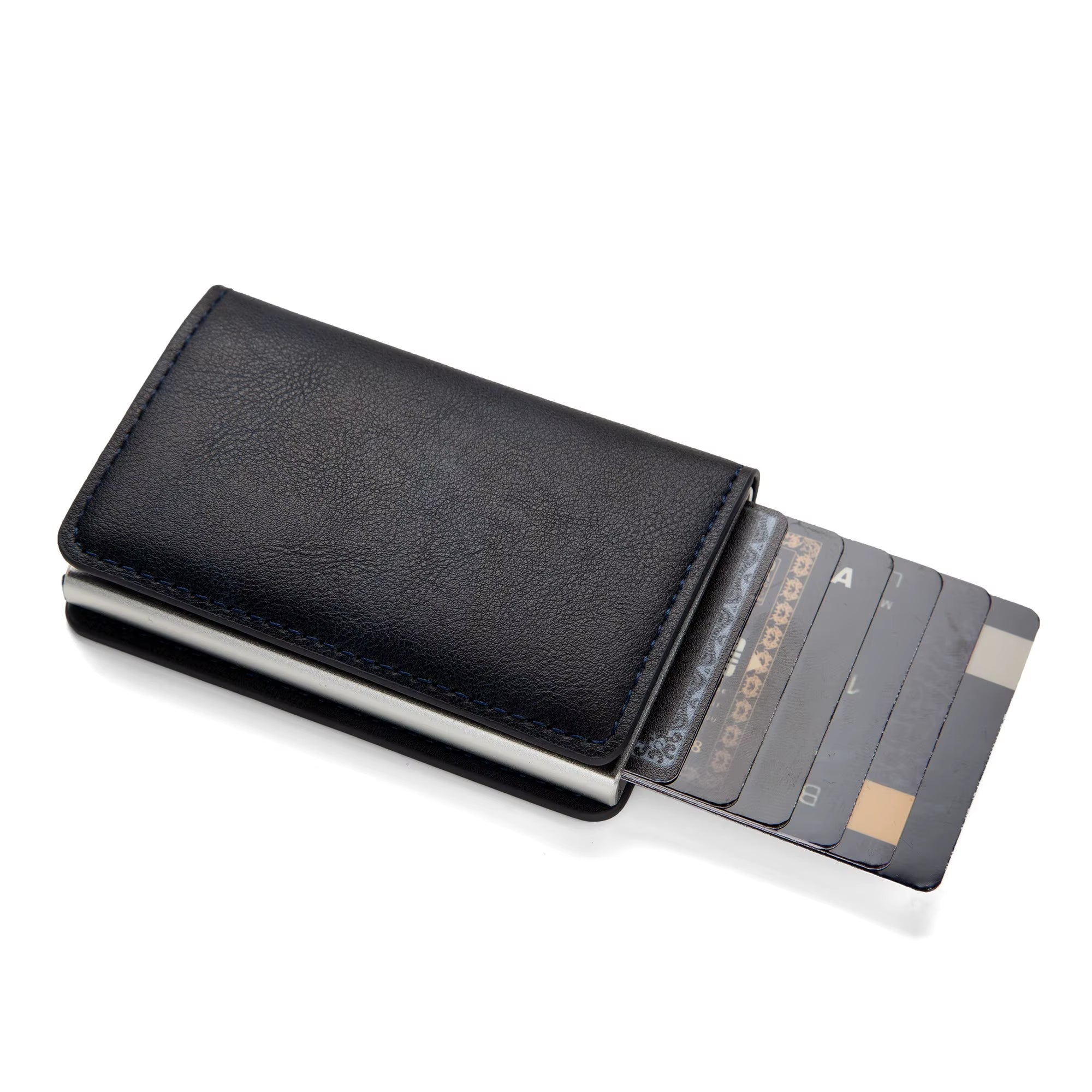 Anti-Theft RFID Credit Card Holder Minimalist Wallet Pocket Slim Card Holder Card Holder Pu Leather for Men and Women