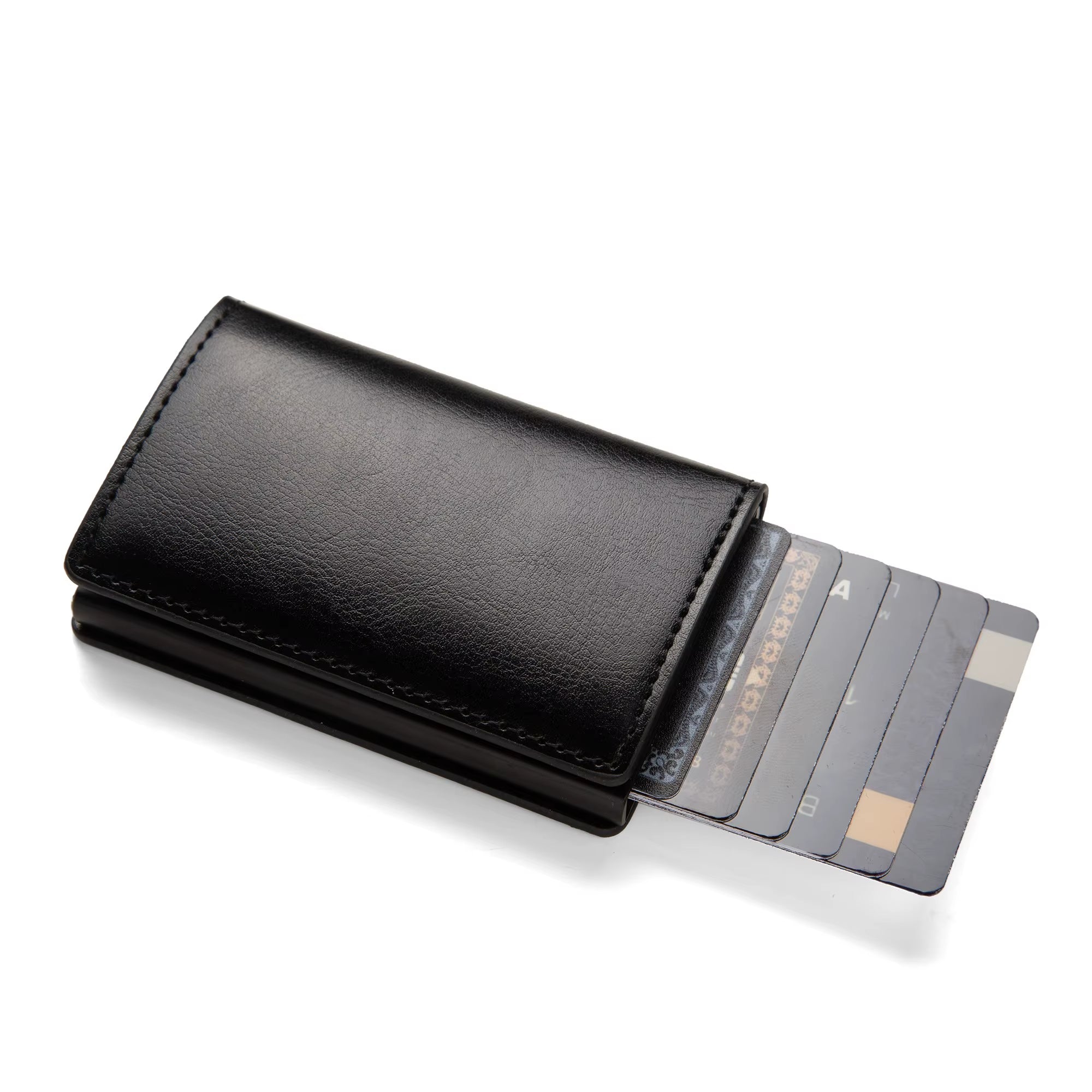 Anti-Theft RFID Credit Card Holder Minimalist Wallet Pocket Slim Card Holder Card Holder Pu Leather for Men and Women