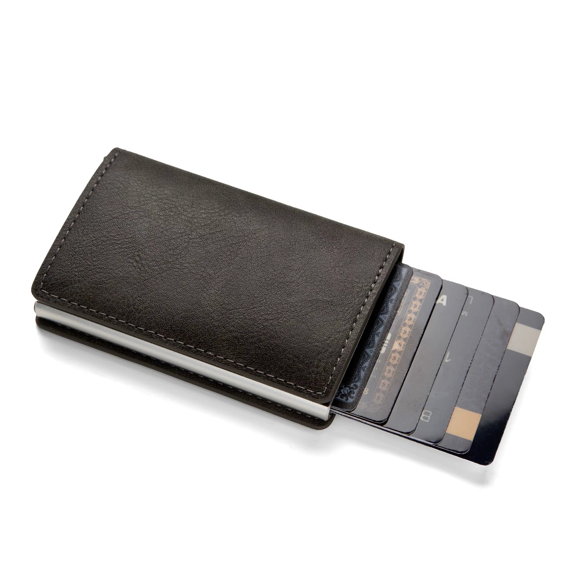 Anti-Theft RFID Credit Card Holder Minimalist Wallet Pocket Slim Card Holder Card Holder Pu Leather for Men and Women