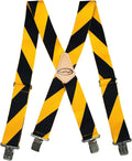 Men'S Suspenders Fully Elastic 2 Inch Wide X Back Heavy Duty Work Suspenders